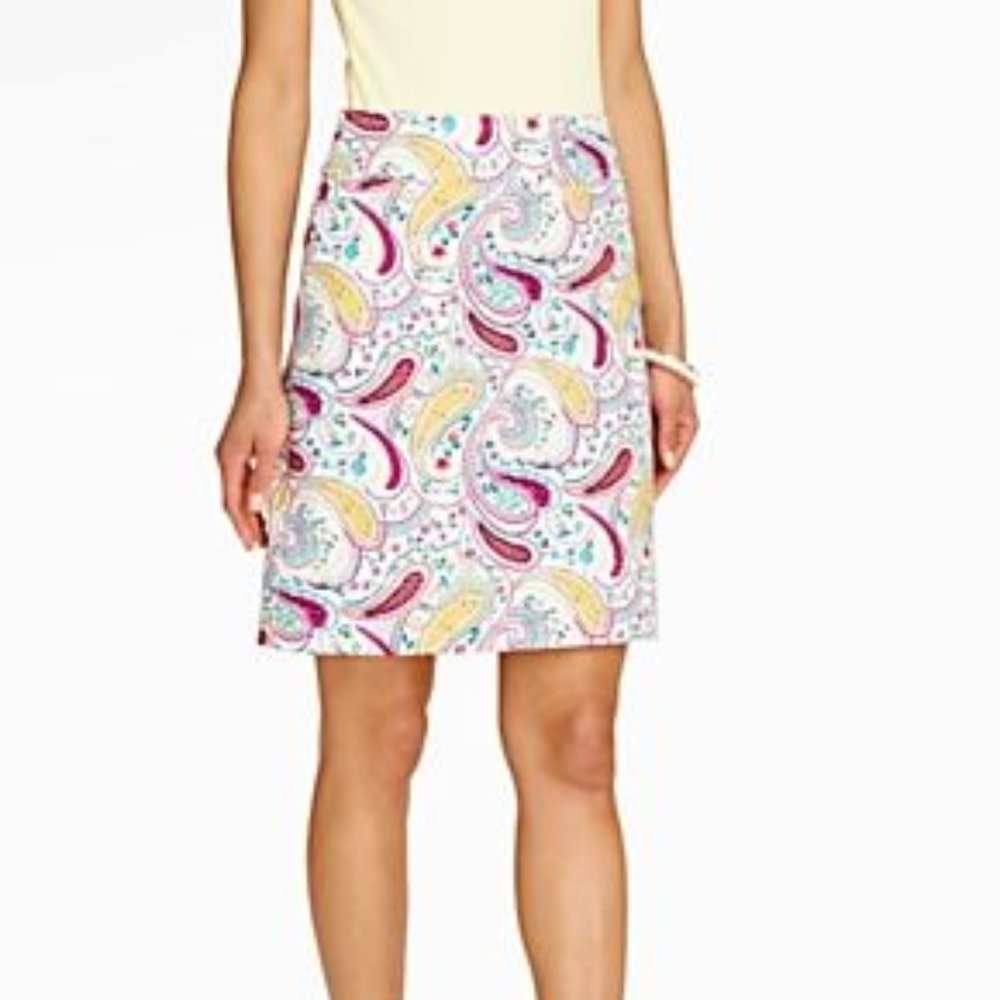 Talbots Country Paisley A-Line Skirt 20